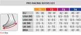 Compressport Pro Racing Socks v4.0 Run Low - hot pink/summer green