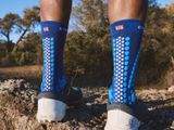 Compressport Pro Racing Socks v4.0 Trail - sodalite/fluo blue