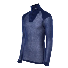 Brynje Super Thermo Zip Polo Shirt w/inlay - navy