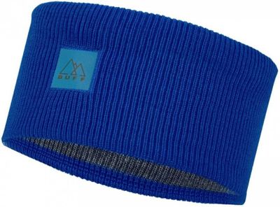 Buff Knitted Headband Crossknit - azure blue