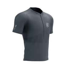 COMPRESSPORT TRAIL HALF-ZIP FITTED SS TOP MAGNET/WHITE