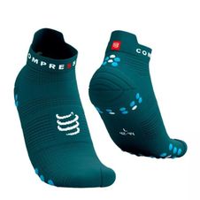 Compressport Pro Racing Socks v4.0 Run Low - shaded spruce/ Hawaiian ocean