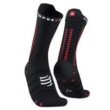 Compressport Pro Racing Socks v4.0 Ultralight Bike - Black/Red