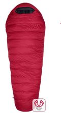 Sleeping bag Warmpeace Solitaire 1000 Extra Feet - 180cm - ribbon red/black