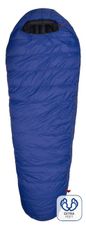 Sleeping bag Warmpeace Solitaire 500 Extra Feet - 180cm - royal blue/black