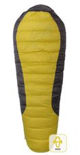 Sleeping bag Warmpeace Viking 1200 Wide - 195cm - yellow/grey/black