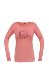 T-shirt Direct Alpine Furry Long Lady - coral - L